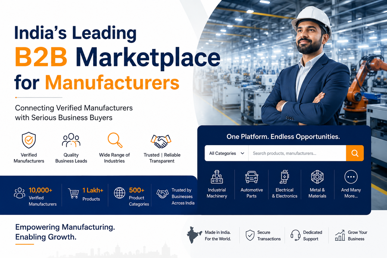 India's Leading B2B Marketplace for Manufacturers