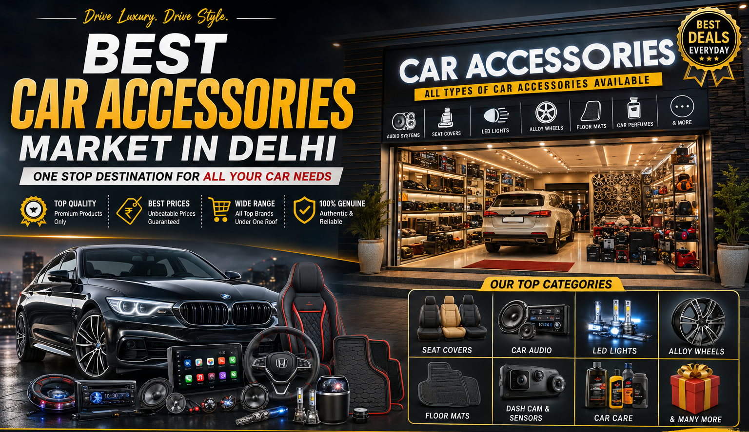 Best Car Accessories Market in Delhi